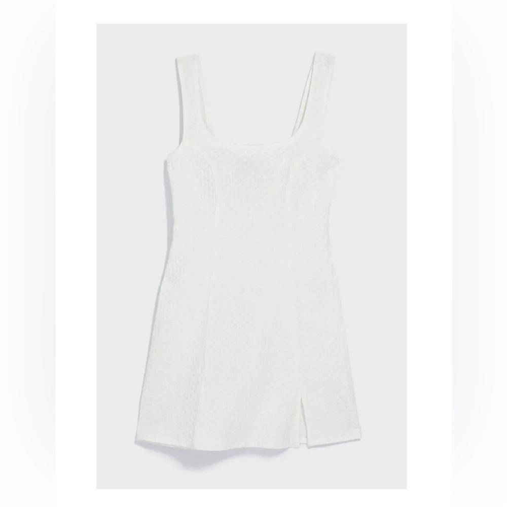 ✨EUC✨ Urban Outfitters White Folly Fitted Notched Mini Dress